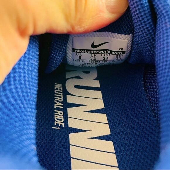 Mint condition Nike Air zoom Pegasus 30 navy pink size 8 us womens 39 EUR - Picture 8 of 8